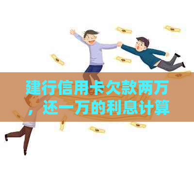 建行信用卡欠款两万，还一万的利息计算及相关费用解析