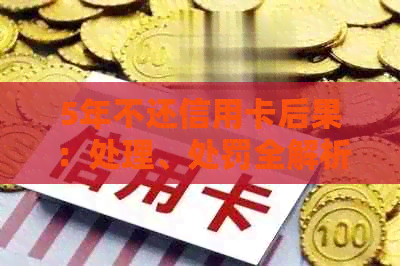 5年不还信用卡后果：处理、处罚全解析