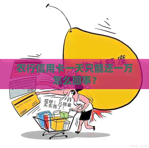 农行信用卡一天只能还一万怎么回事？
