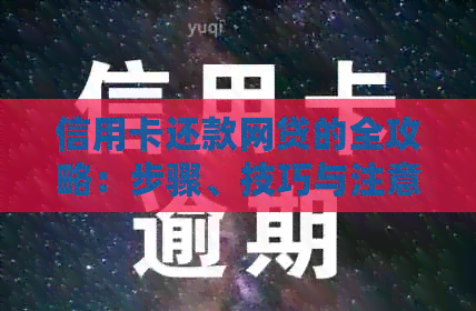 信用卡还款网贷的全攻略：步骤、技巧与注意事项