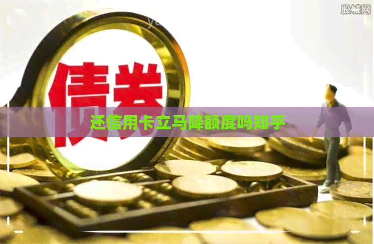还信用卡立马降额度吗知乎