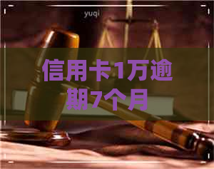 信用卡1万逾期7个月