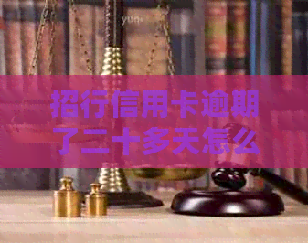 招行信用卡逾期了二十多天怎么办? 招行信用卡逾期了二十多天怎么办?