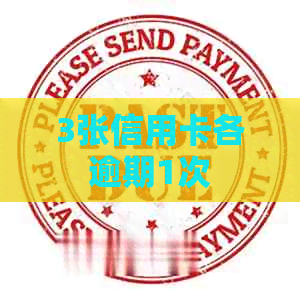 3张信用卡各逾期1次