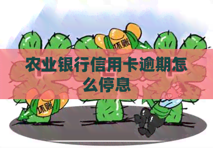 农业银行信用卡逾期怎么停息