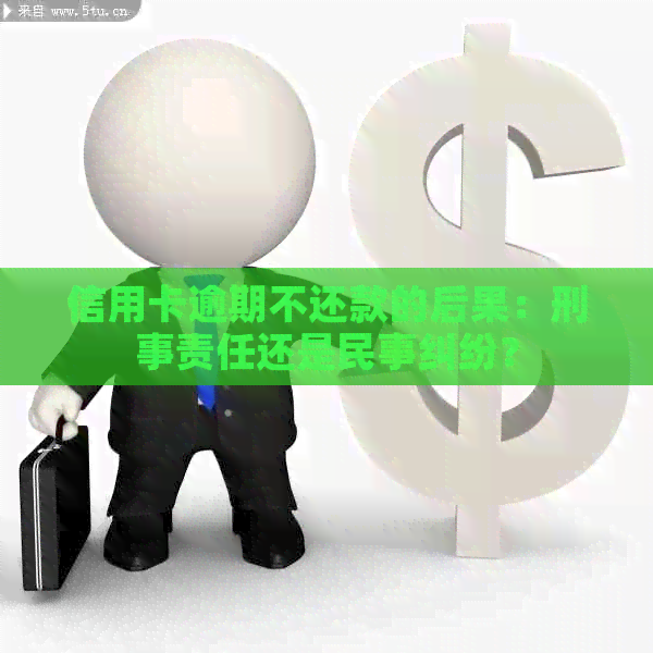 信用卡逾期不还款的后果：刑事责任还是民事纠纷？