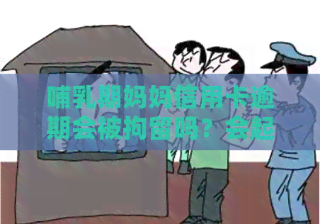 哺乳期妈妈信用卡逾期会被拘留吗？会起诉并期开庭吗？