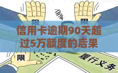 信用卡逾期90天超过5万额度的后果与应对策略