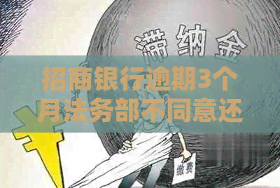 招商银行逾期3个月法务部不同意还更低会被起诉吗？