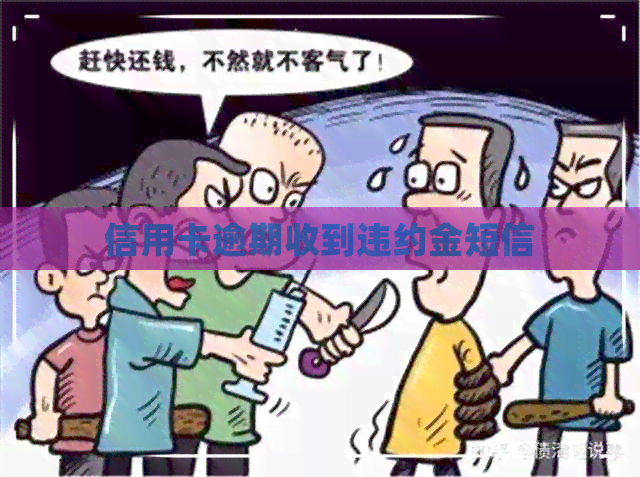 信用卡逾期收到违约金短信