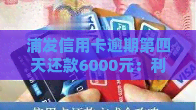 浦发信用卡逾期第四天还款6000元：利息、解决方案及影响全解析