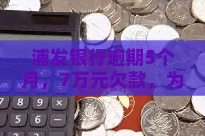 浦发银行逾期5个月，7万元欠款，为何不再？用户疑问解答
