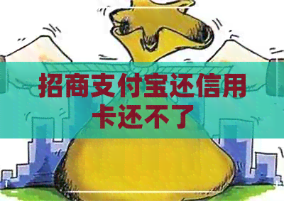 招商支付宝还信用卡还不了