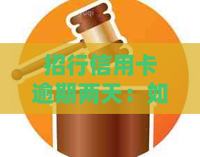 招行信用卡逾期两天：如何尽快解决还款问题，避免额外费用和信用影响？