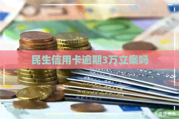 民生信用卡逾期3万立案吗