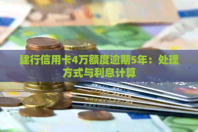 建行信用卡4万额度逾期5年：处理方式与利息计算