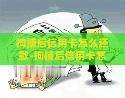 拘捕后信用卡怎么还款-拘捕后信用卡怎么还款呢