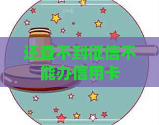 还查不到不能办信用卡