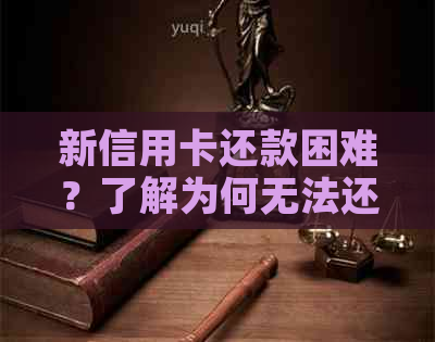新信用卡还款困难？了解为何无法还清更低还款额及解决方法！
