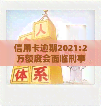 信用卡逾期2021:2万额度会面临刑事责任吗？