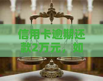 信用卡逾期还款2万元，如何解决信用危机？