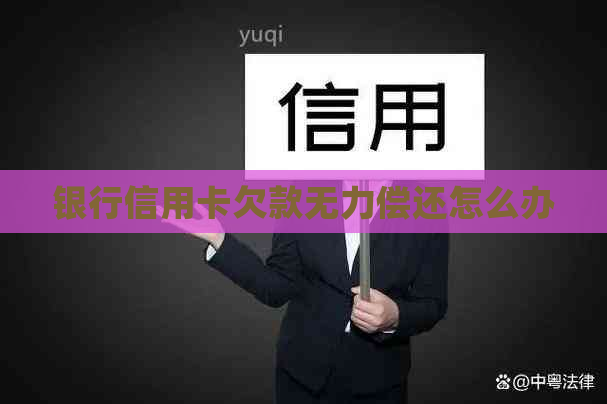 银行信用卡欠款无力偿还怎么办