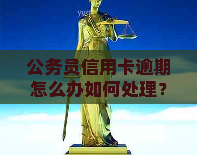 公务员信用卡逾期怎么办如何处理？