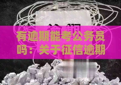 有逾期能考公务员吗：关于逾期对公务员考试的影响及处理建议