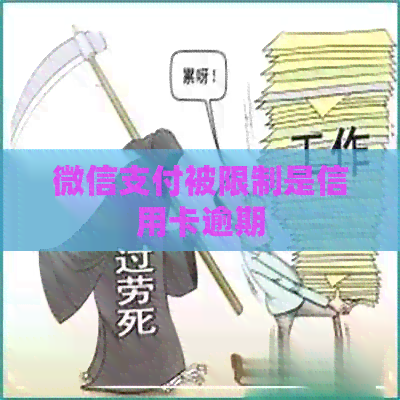 微信支付被限制是信用卡逾期