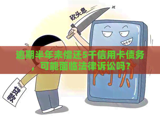 逾期半年未偿还5千信用卡债务，可能面临法律诉讼吗？