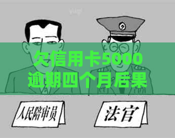 欠信用卡5000逾期四个月后果处理方法