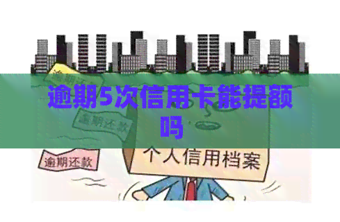 逾期5次信用卡能提额吗