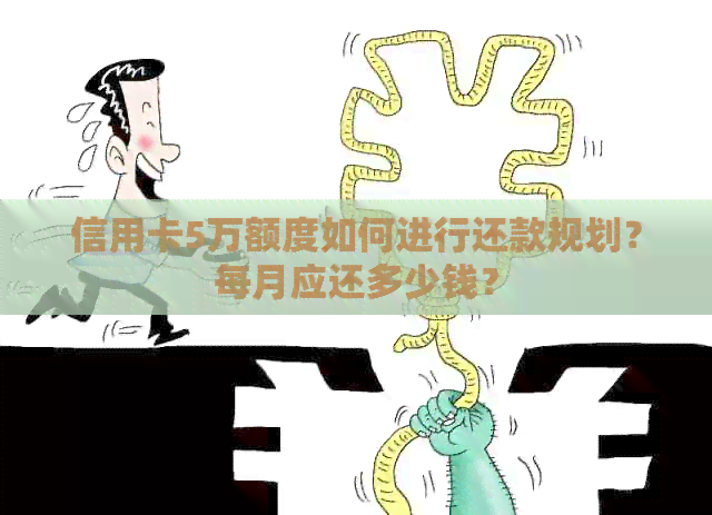 信用卡5万额度如何进行还款规划？每月应还多少钱？