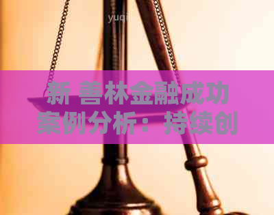 新 善林金融成功案例分析：持续创新与稳健发展的秘诀