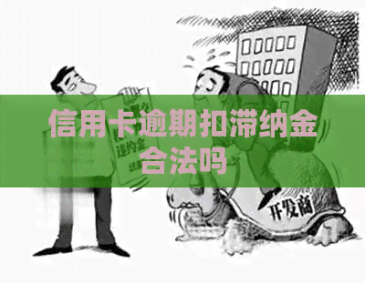信用卡逾期扣滞纳金合法吗