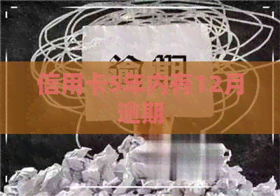 信用卡5年内有12月逾期