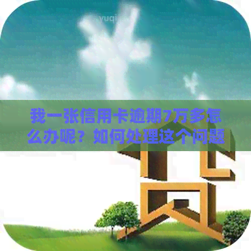 我一张信用卡逾期7万多怎么办呢？如何处理这个问题？