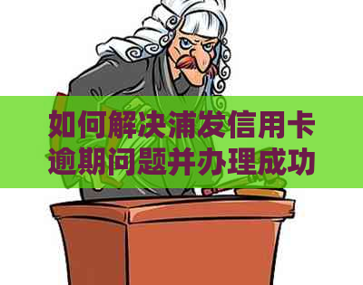 如何解决浦发信用卡逾期问题并办理成功？全面指南助您解决问题！