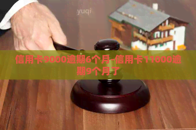 信用卡9000逾期6个月-信用卡11000逾期9个月了