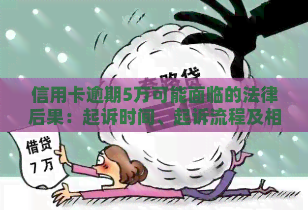 信用卡逾期5万可能面临的法律后果：起诉时间、起诉流程及相关建议