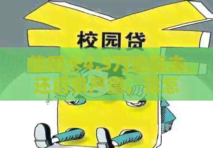 信用卡4.5万逾期未还后果严重，该怎么办？
