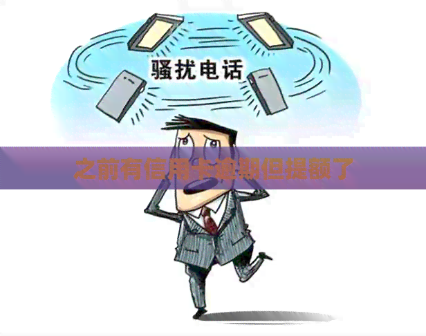之前有信用卡逾期但提额了