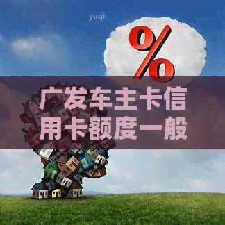 广发车主卡信用卡额度一般多少？