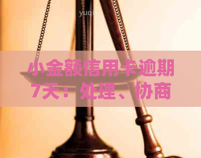 小金额信用卡逾期7天：处理、协商本金及被起诉的可能性