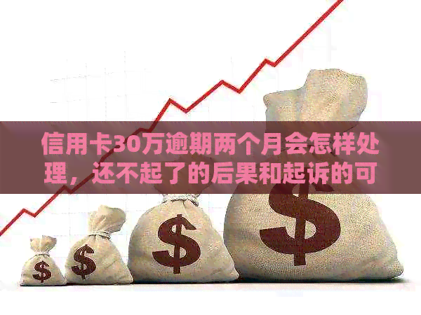 信用卡30万逾期两个月会怎样处理，还不起了的后果和起诉的可能性