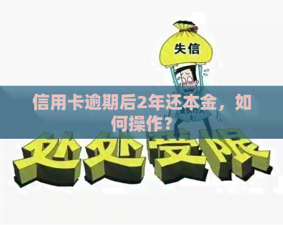 信用卡逾期后2年还本金，如何操作？