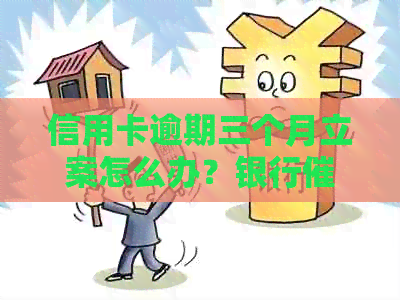 信用卡逾期三个月立案怎么办？银行怎么办？