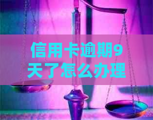 信用卡逾期9天了怎么办理分期还款？