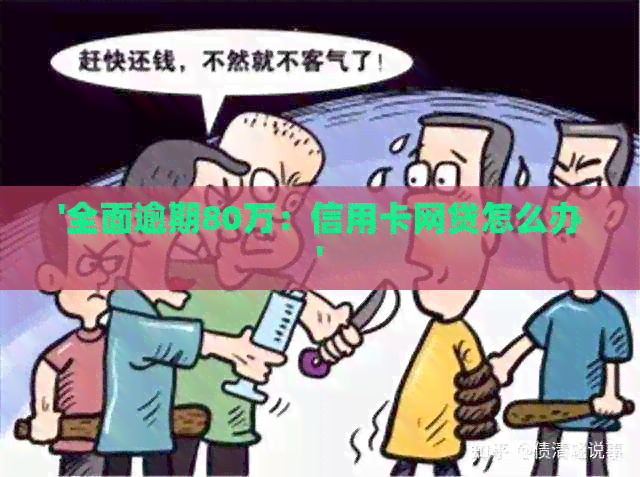 '全面逾期80万：信用卡网贷怎么办'