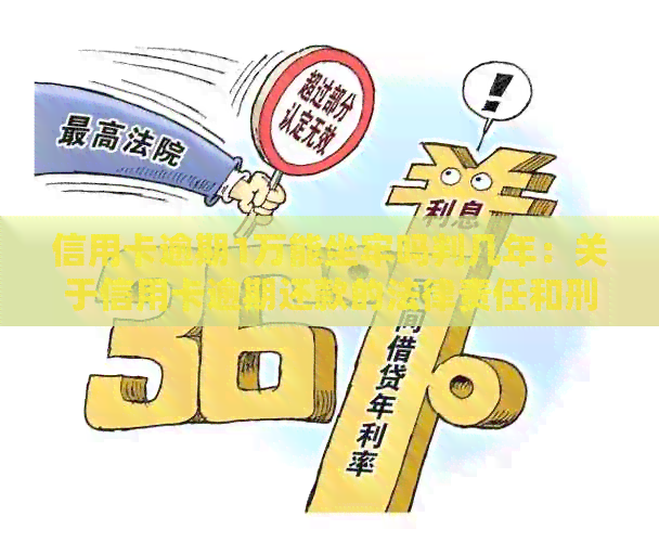 信用卡逾期1万能坐牢吗判几年：关于信用卡逾期还款的法律责任和刑罚问题。